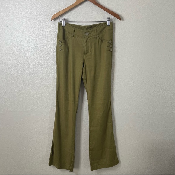 CABI Linen Trouser | Green | Size 2 - Picture 7 of 11